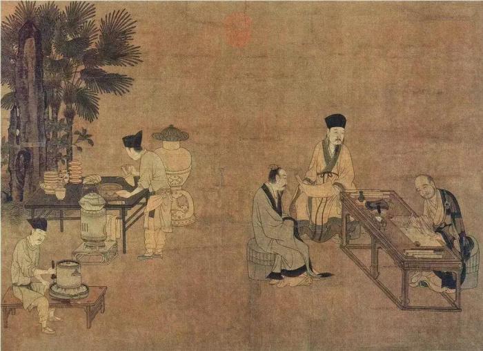 grinding tea dian cha song dynasty